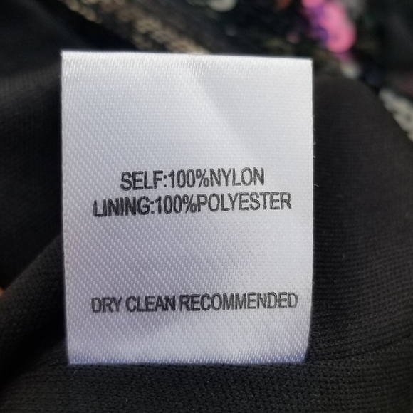 Ali & Jay striped sequin mini dress black gold silver purple medium - Picture 5 of 7